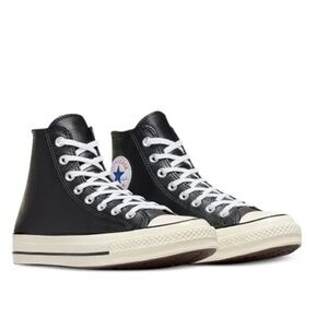 NWT Converse Leather Chuck 70 High Black Sneakers